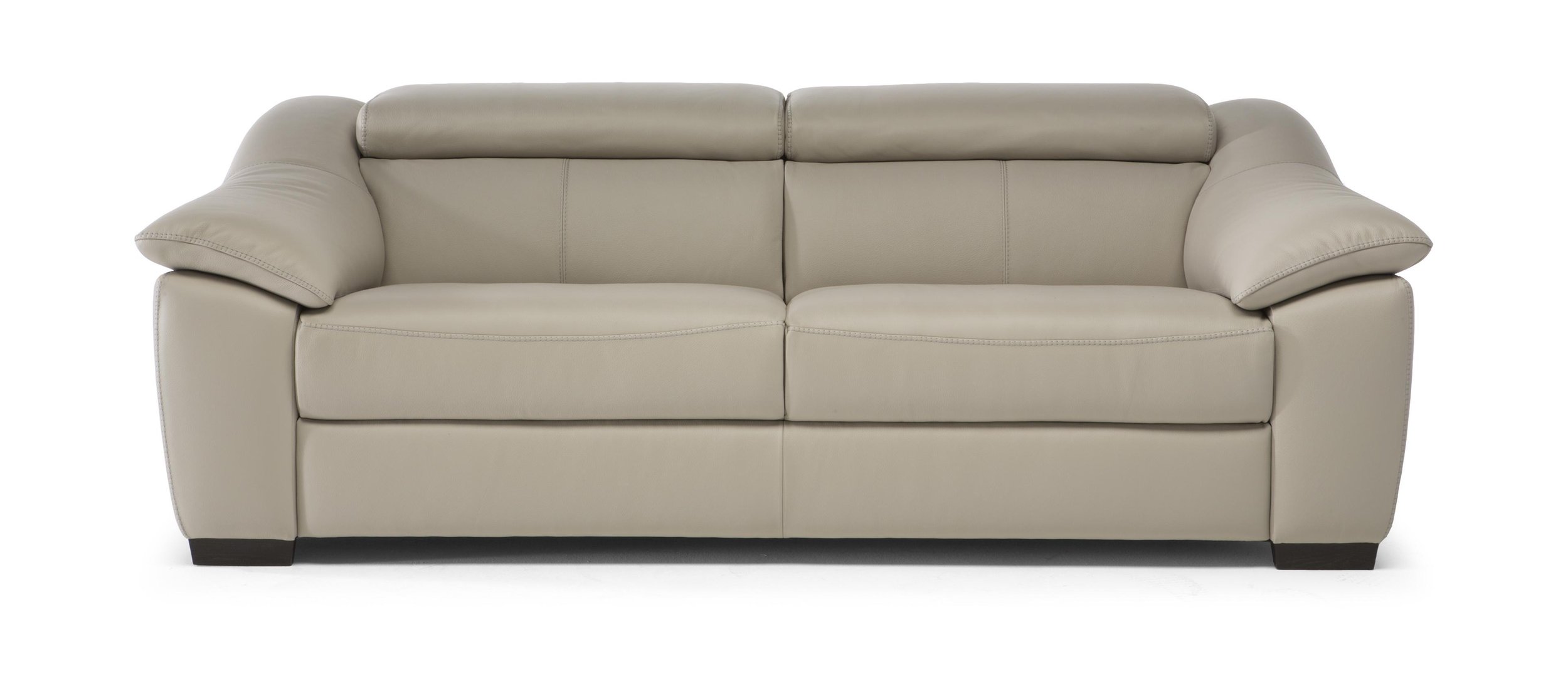 Emozione Leather Power Reclining Sofa w/ Adjustable Headrests