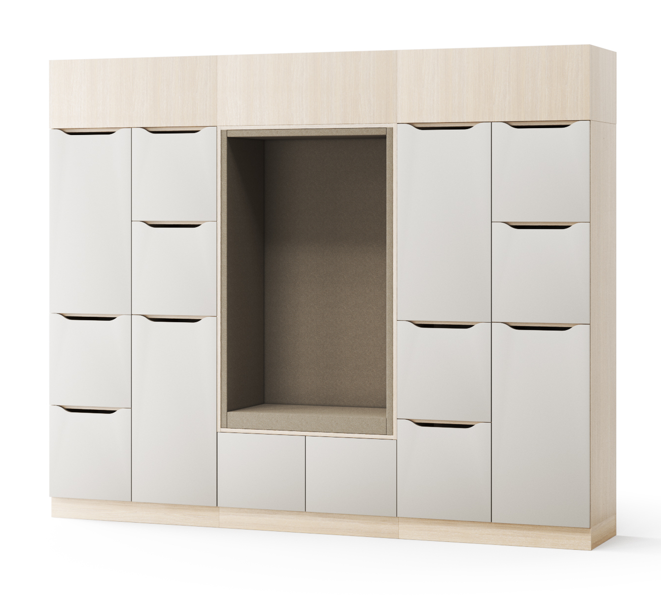 NARBUTAS Choice 1 Row Locker w/2 Small Doors