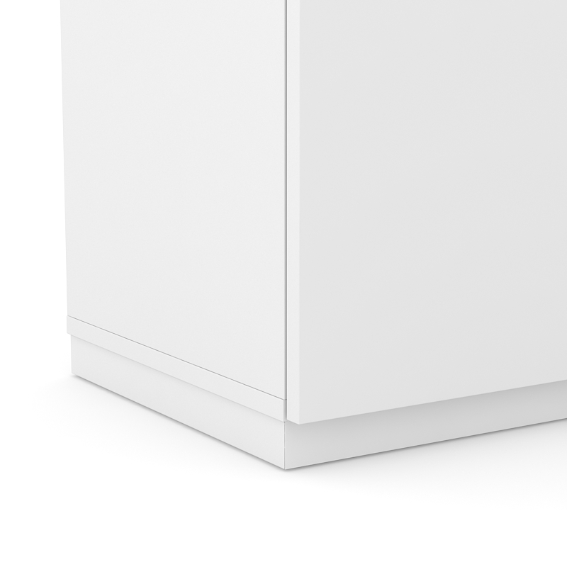 Choice 2H Office Cabinet w/Lock, Open Shelf & 2 Doors
