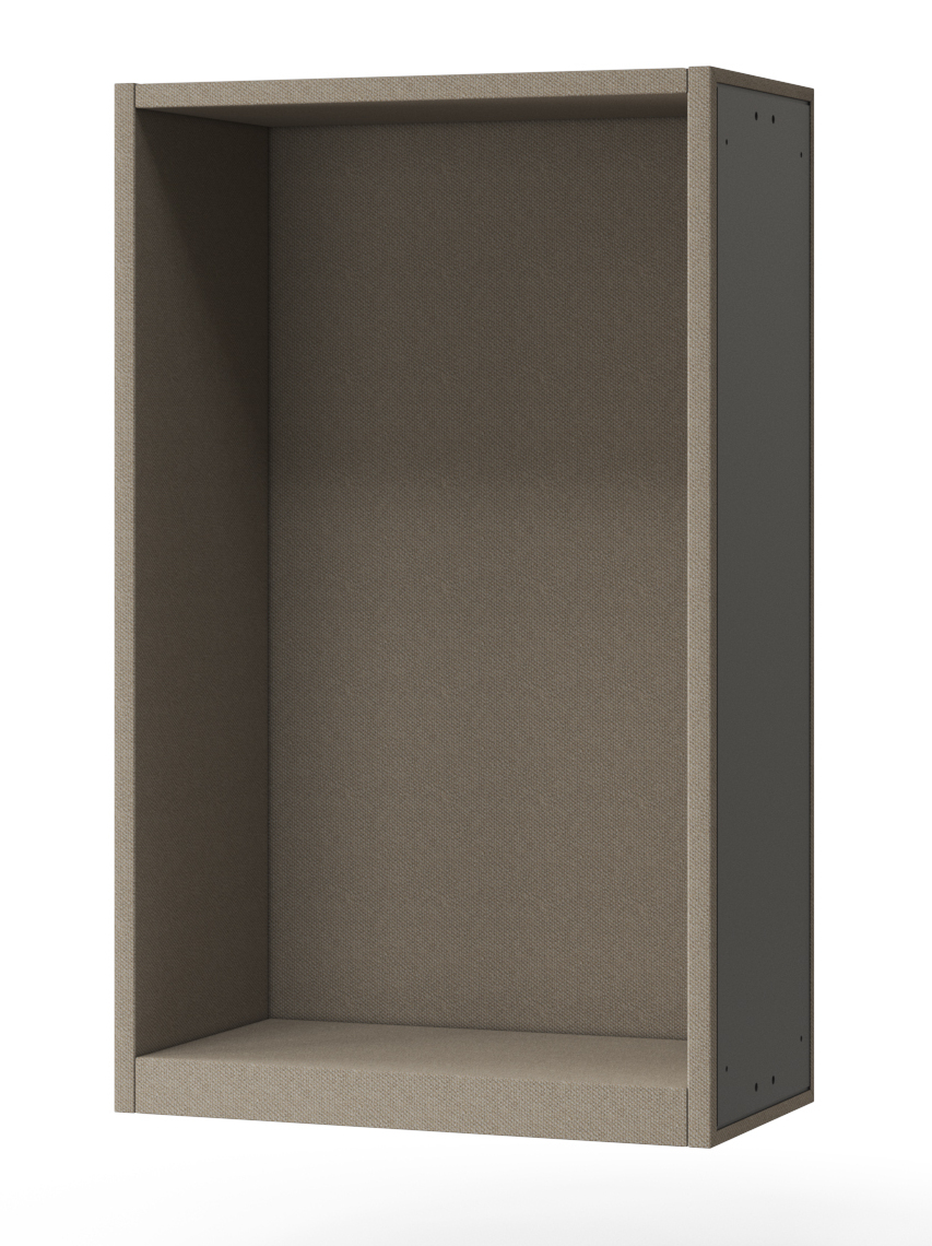 Choice 4 Lockers Cabinet w/2 Doors & Fabric Panels, Plinth, Planter Boxes & Electronic Hidden Lock