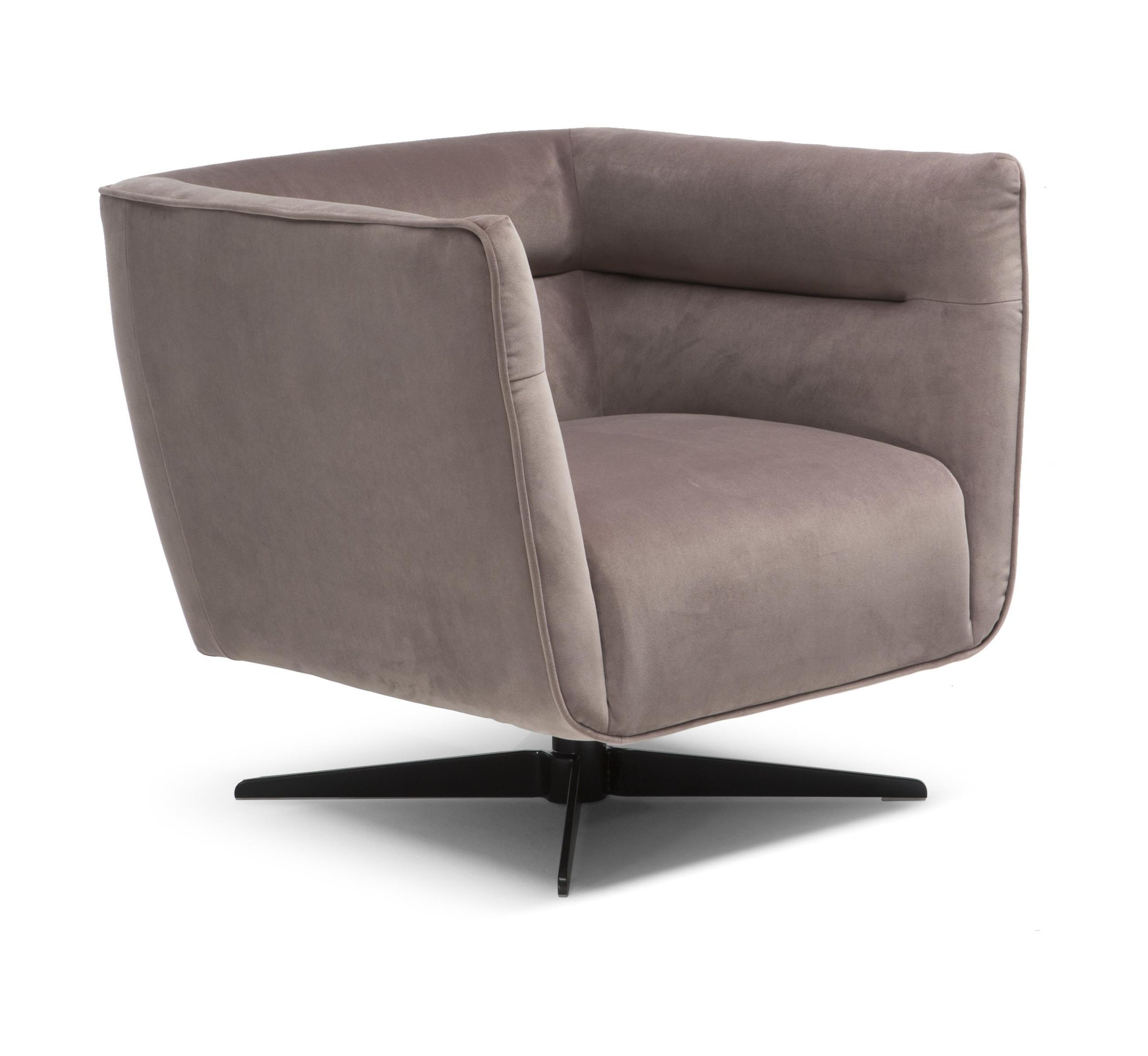 Spiritosa Fabric/Leather Swivel Chair