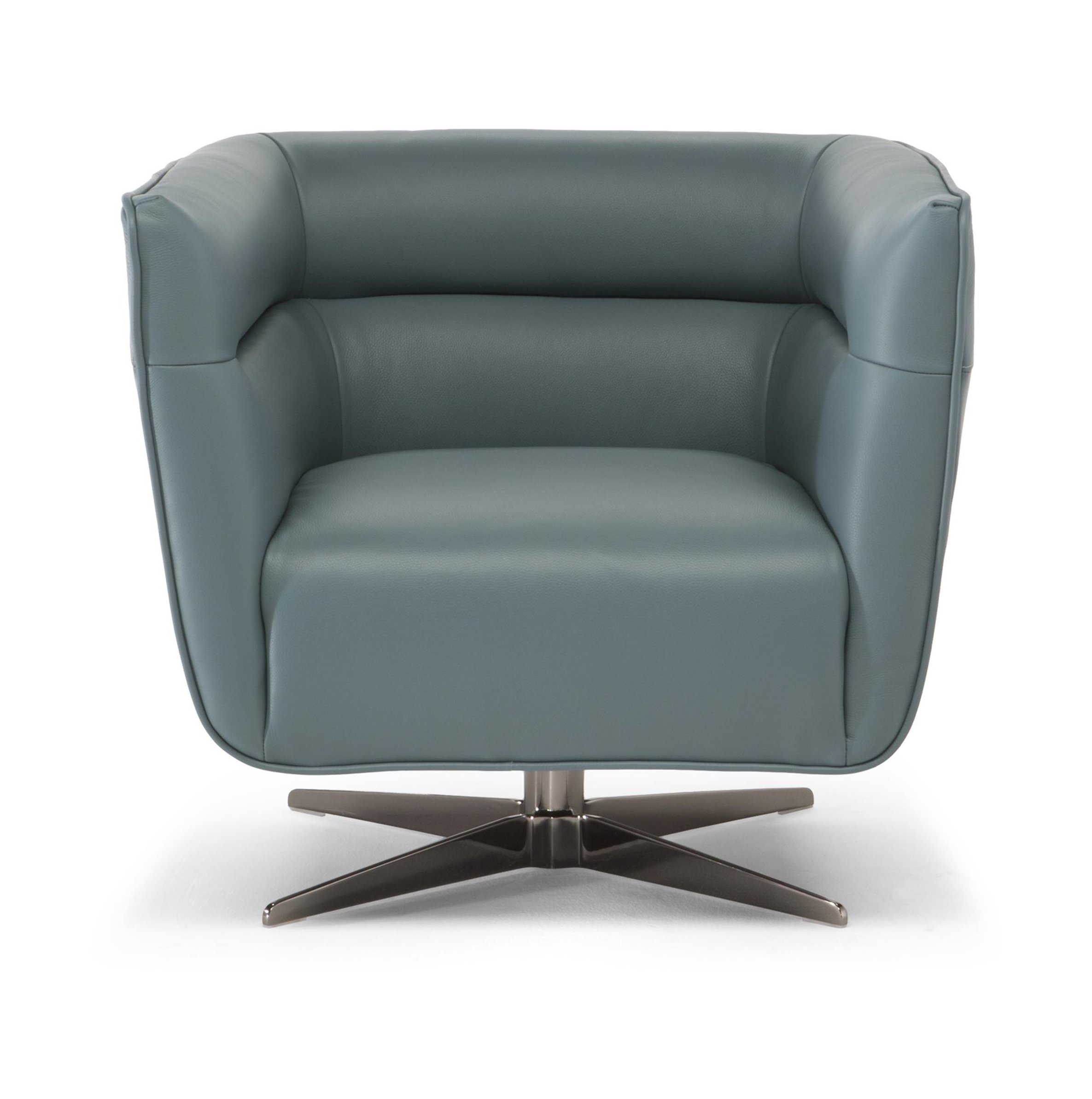 Spiritosa Fabric/Leather Swivel Chair
