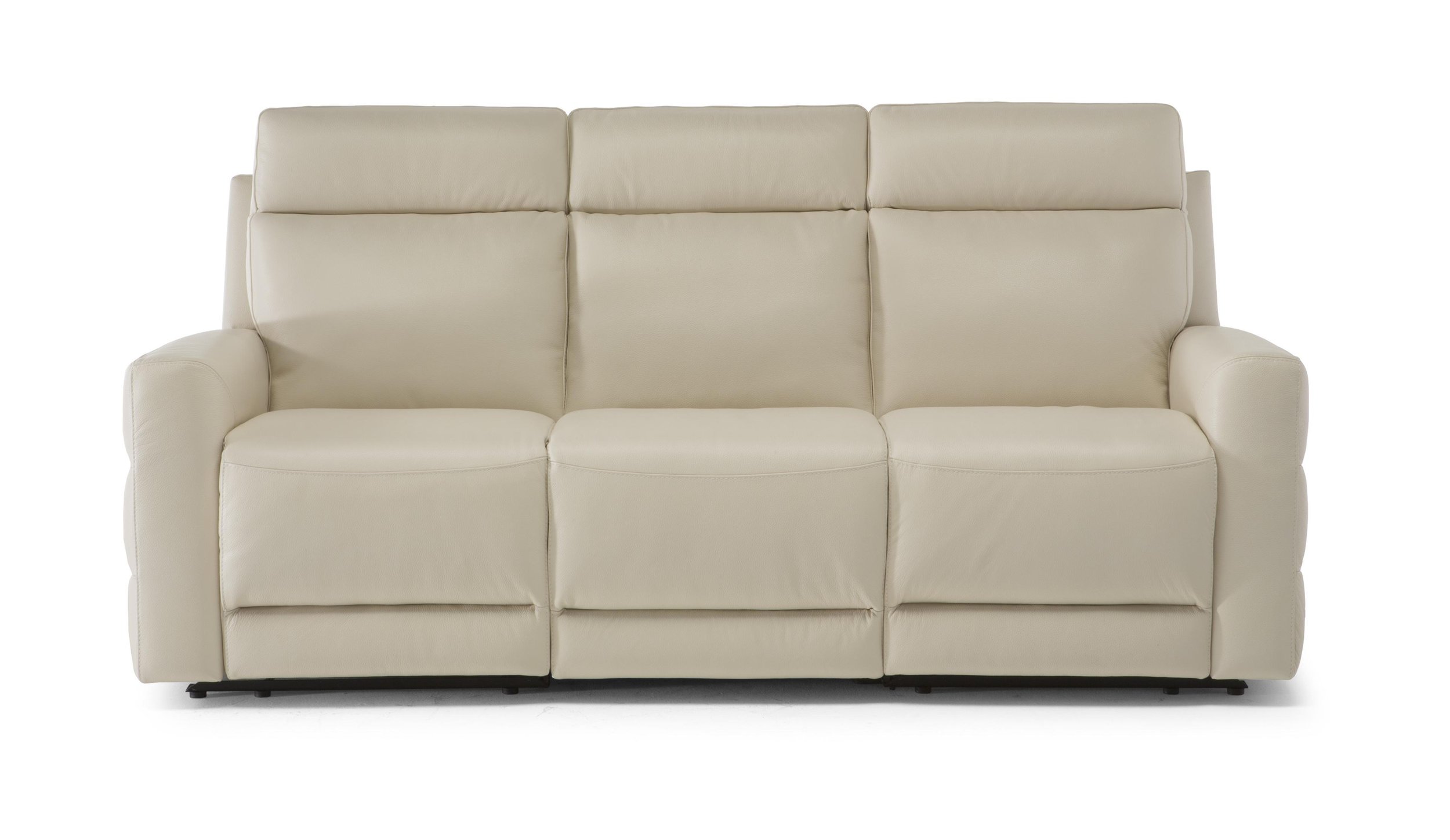 Benevolo Leather Sofa w/ 2 Power Recliners
