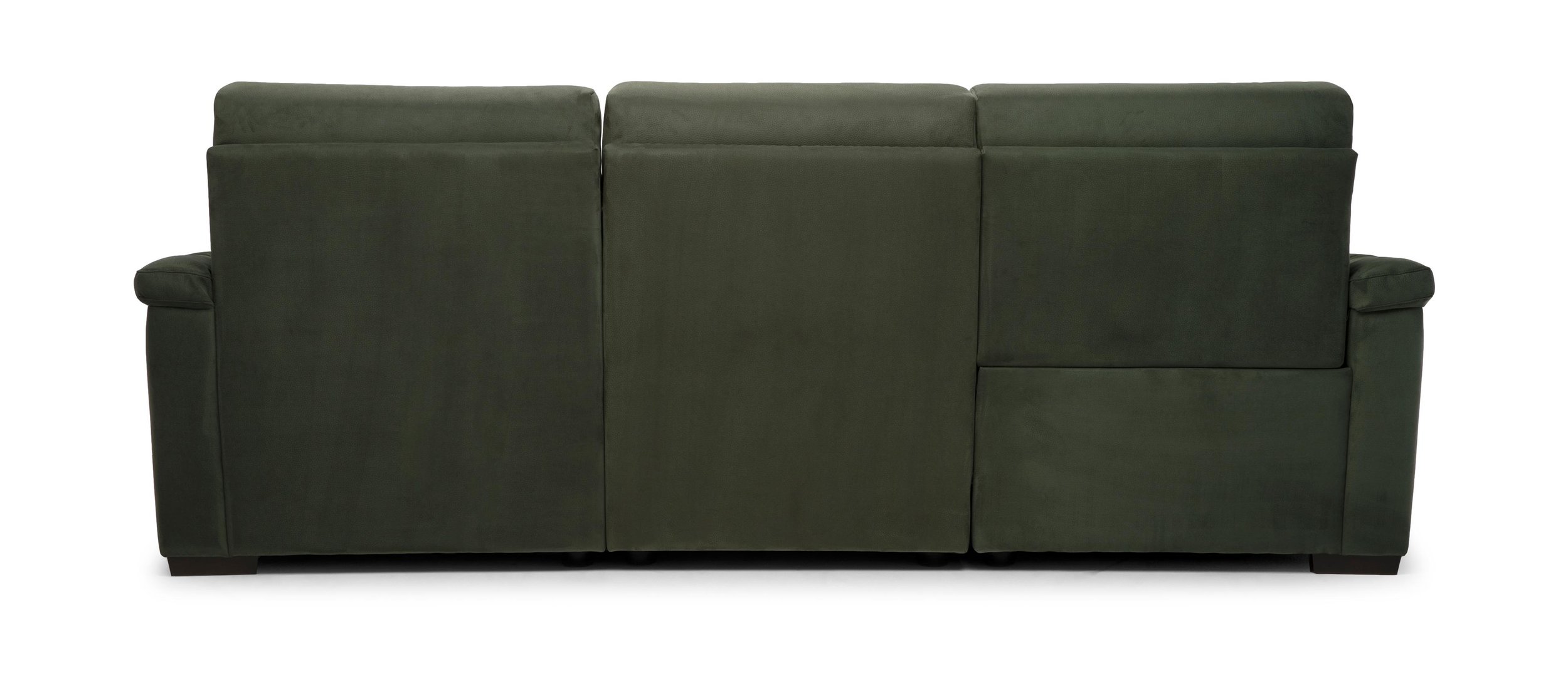 Estremo Fabric/Leather L-Shape Sectional Sofa w/Recliner & Chaise