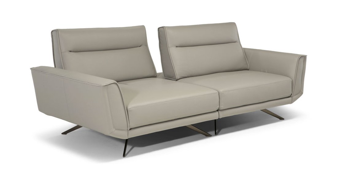 Rotterdam Fabric/Leather 2 Seater Sofa w/ Motion