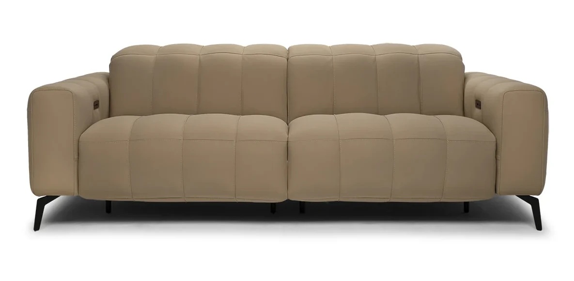 Portento Fabric/Leather Power Recliner Sofa