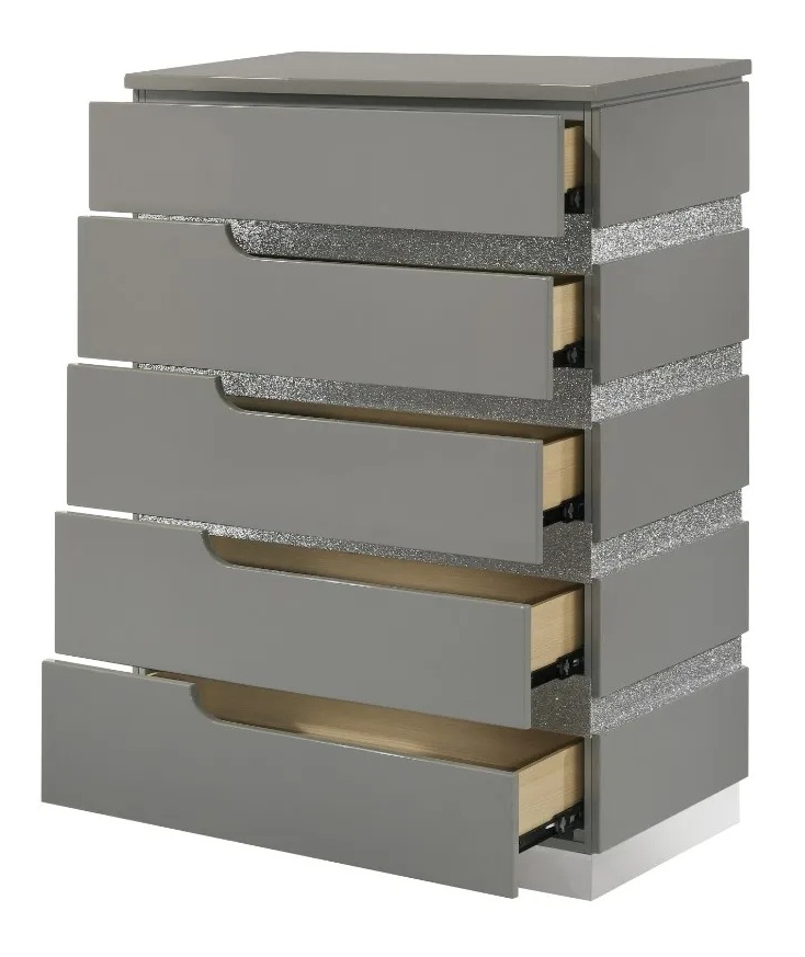 Contemporary Paradox King Panel Bed