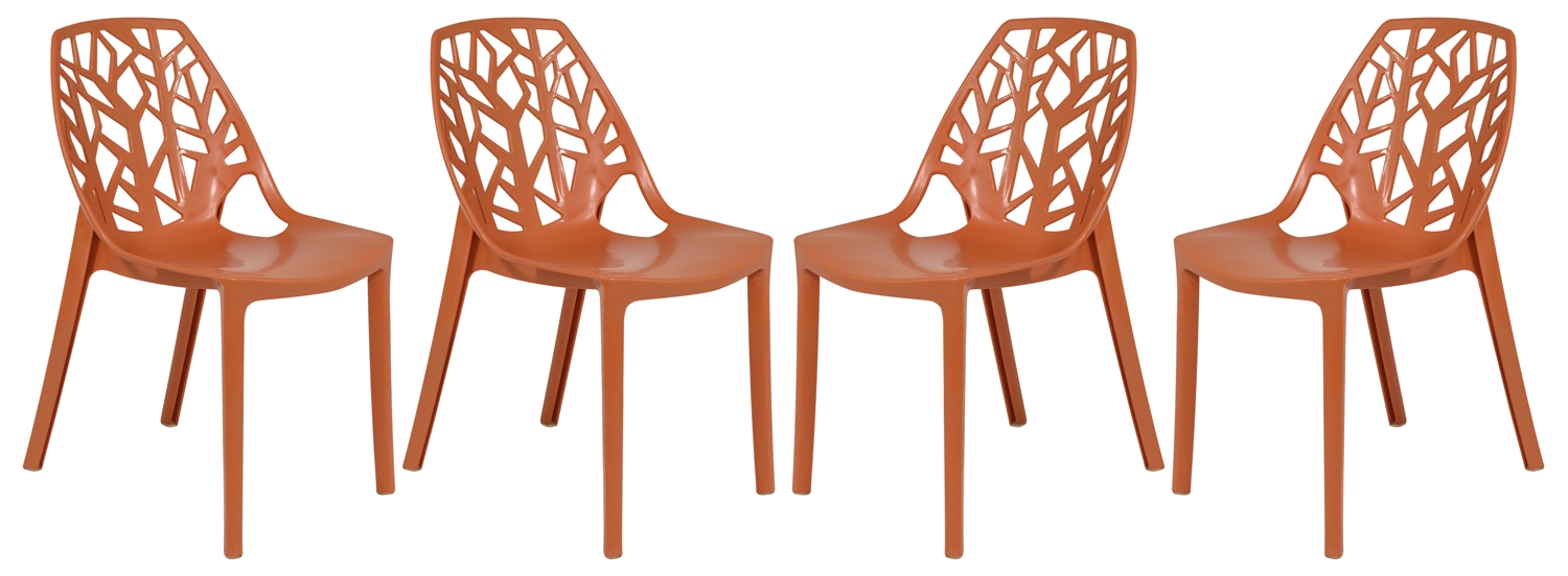 Cornelia Plastic Dining Chair (Set of 4)