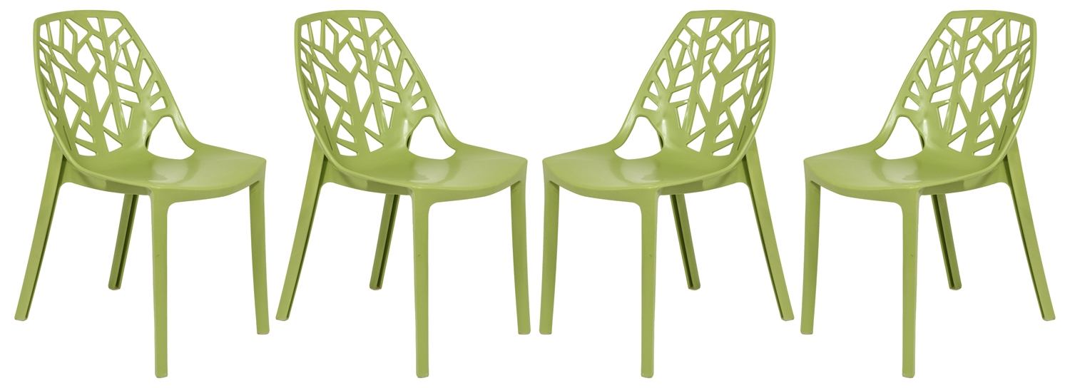 Cornelia Plastic Dining Chair (Set of 4)