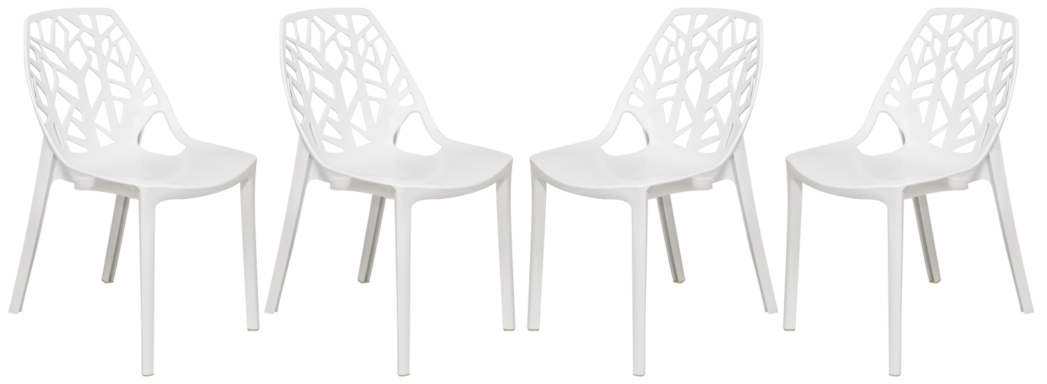 Cornelia Plastic Dining Chair (Set of 4)