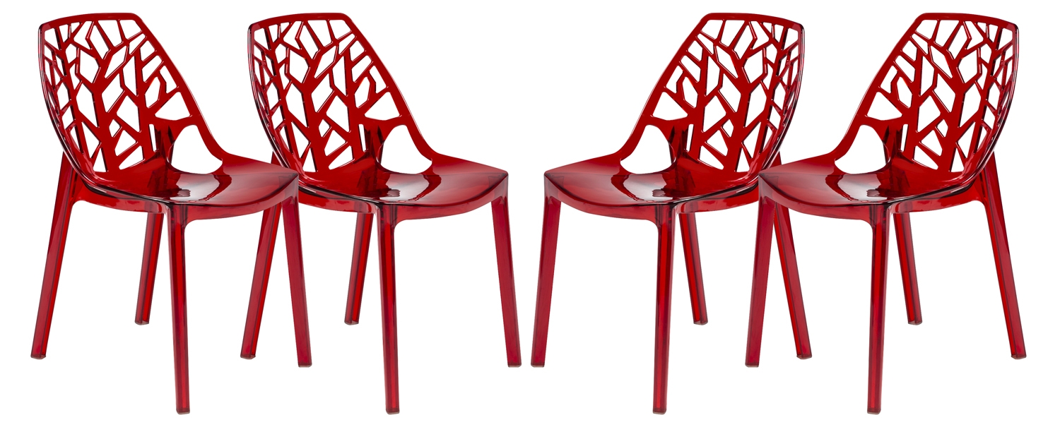 Cornelia Plastic Dining Chair (Set of 4)