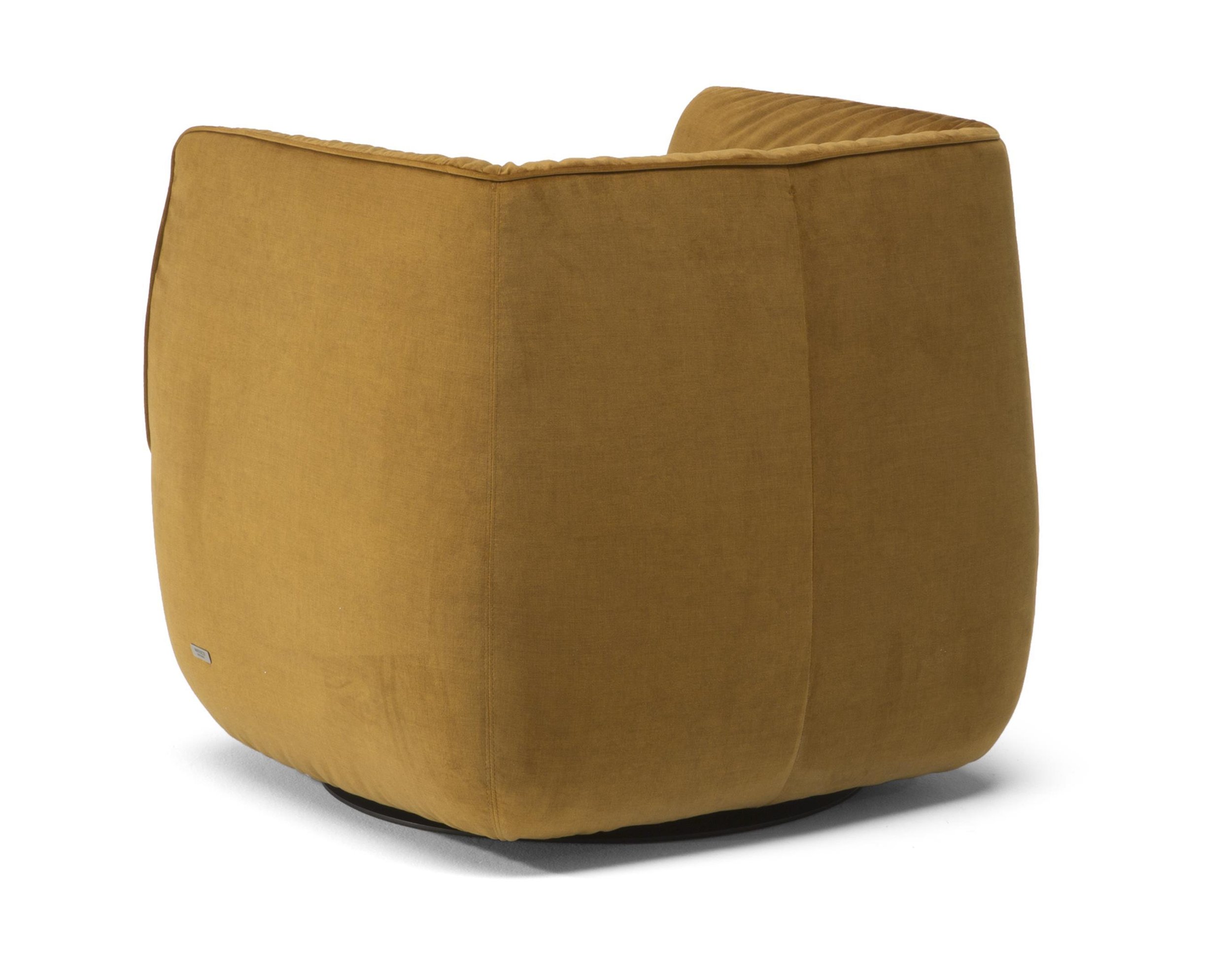 Wally Fabric/Leather Swivel Chair