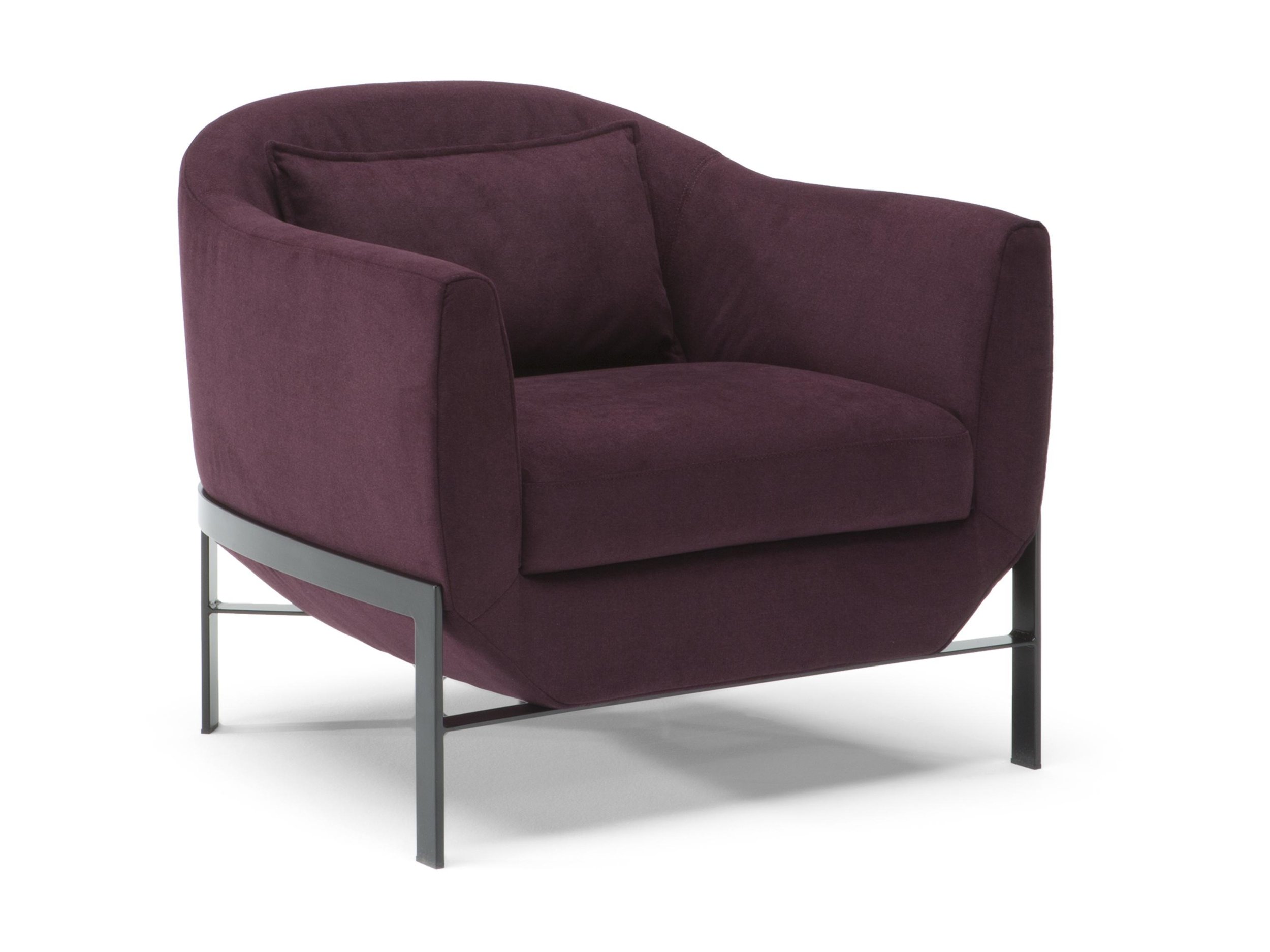 Poli Fabric/Leather Armchair