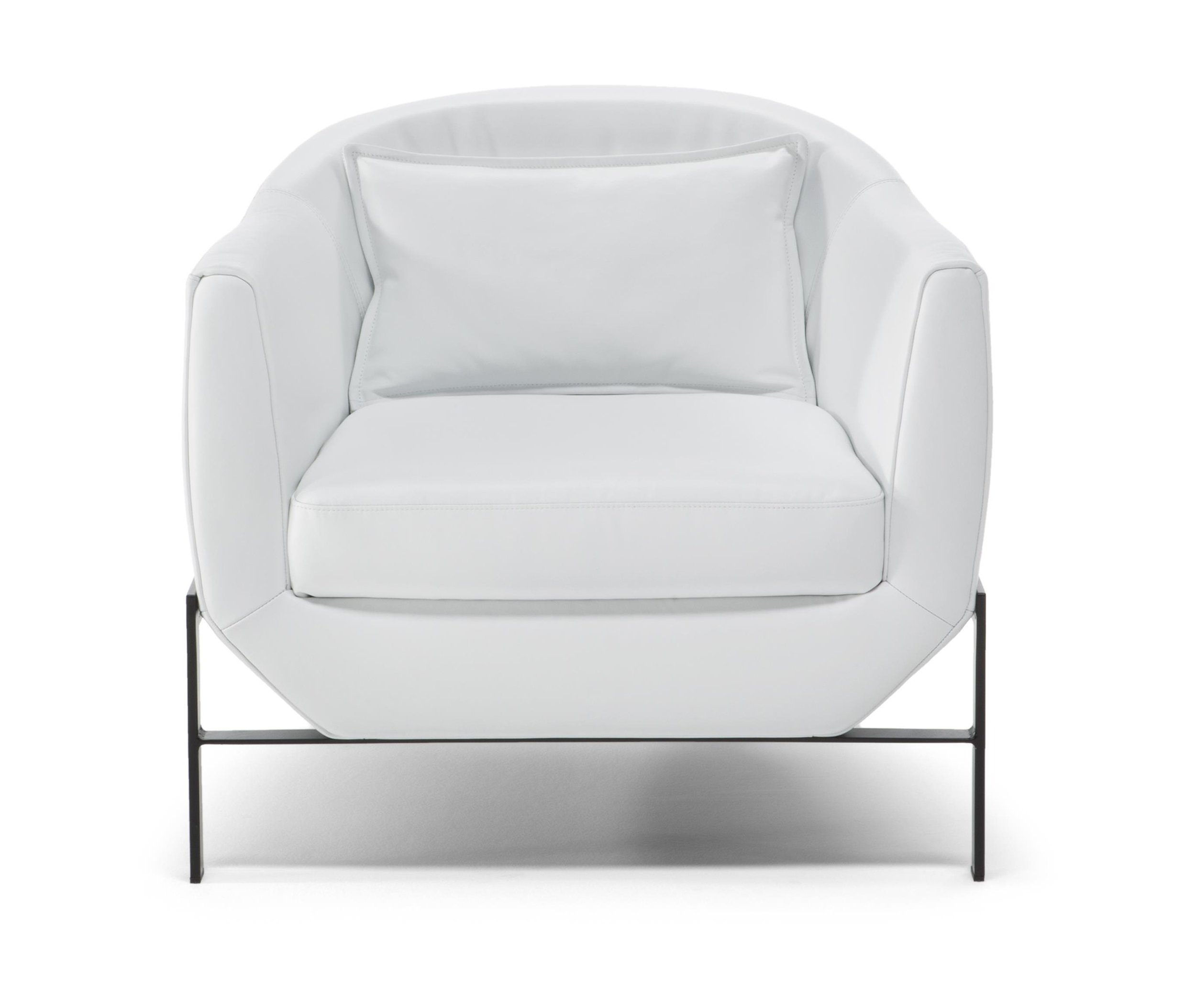 Poli Fabric/Leather Armchair