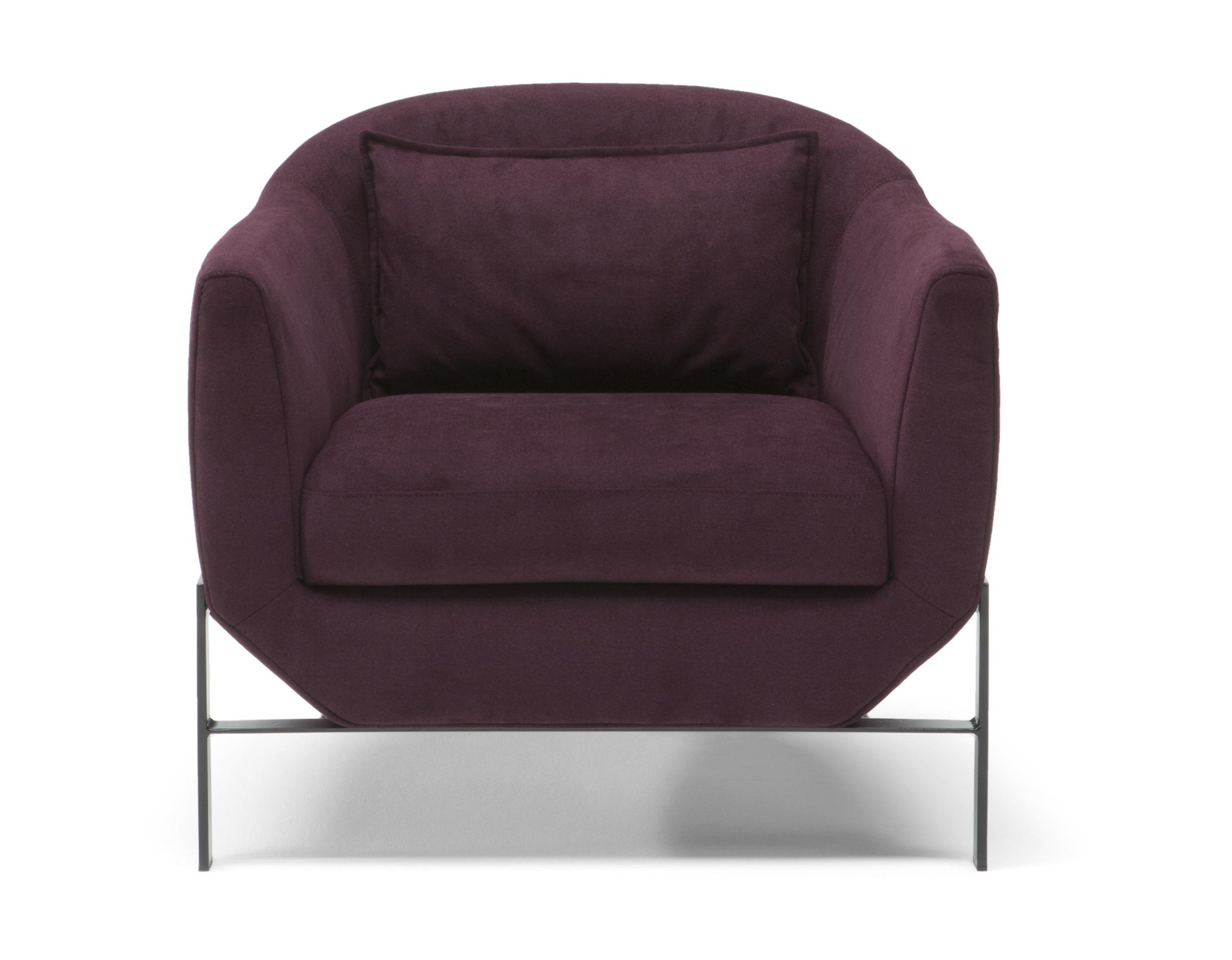 Poli Fabric/Leather Armchair