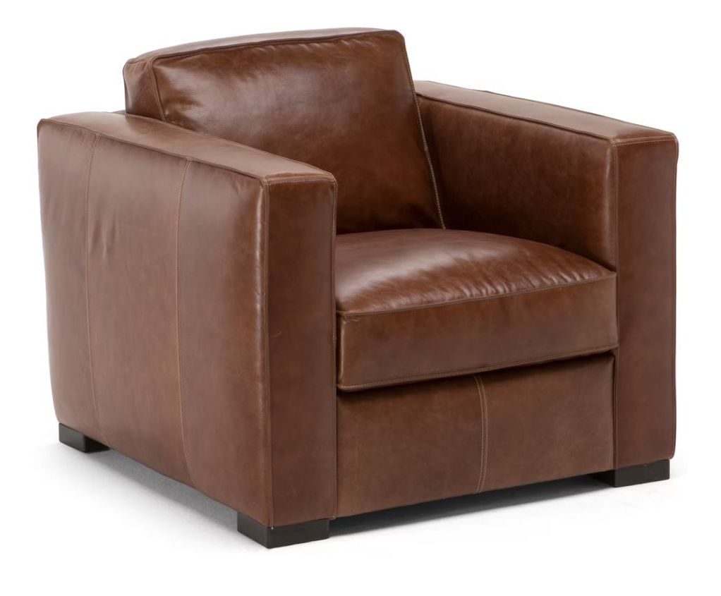 Copenhagen Fabric/Leather Armchair