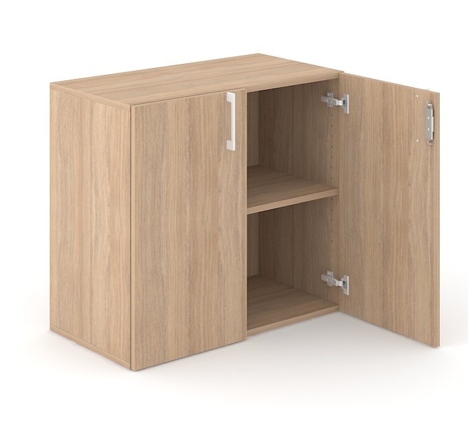 Choice 2H Office Cabinet w/Lock & Shelf & 2 Doors, Width 31.4"