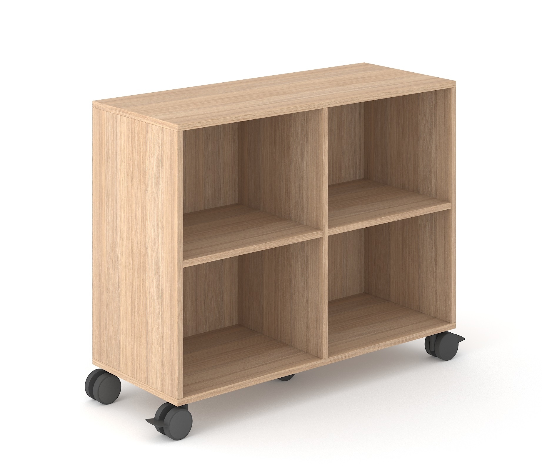 Choice 2H Office Bookcase w/2 Shelves, Width 39.3"