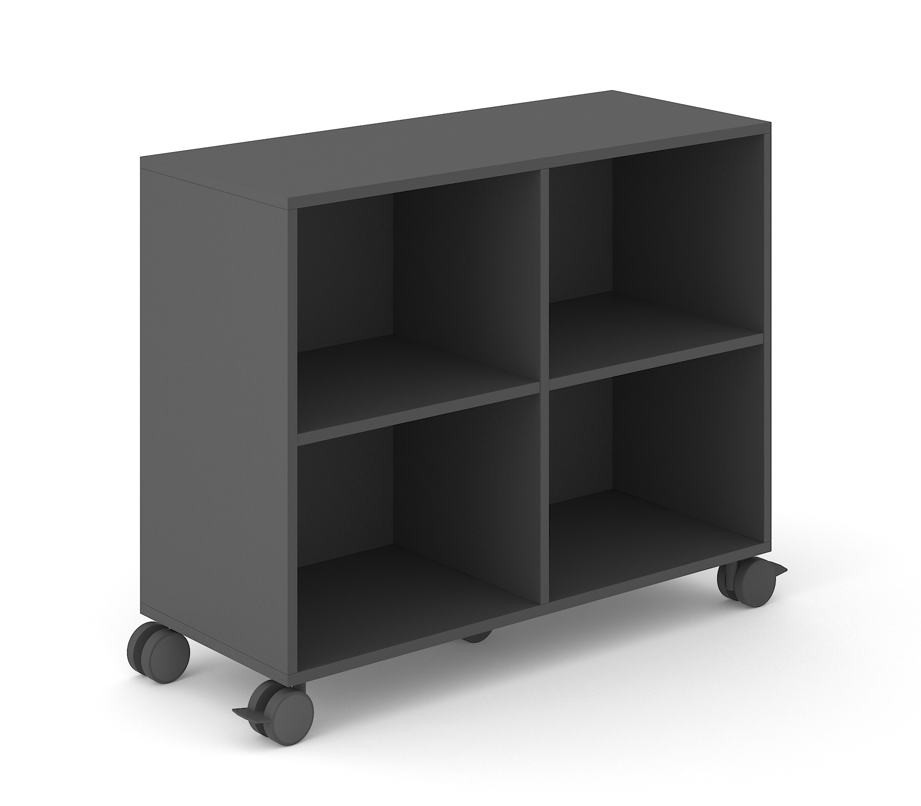 Choice 2H Office Bookcase w/2 Shelves, Width 39.3"