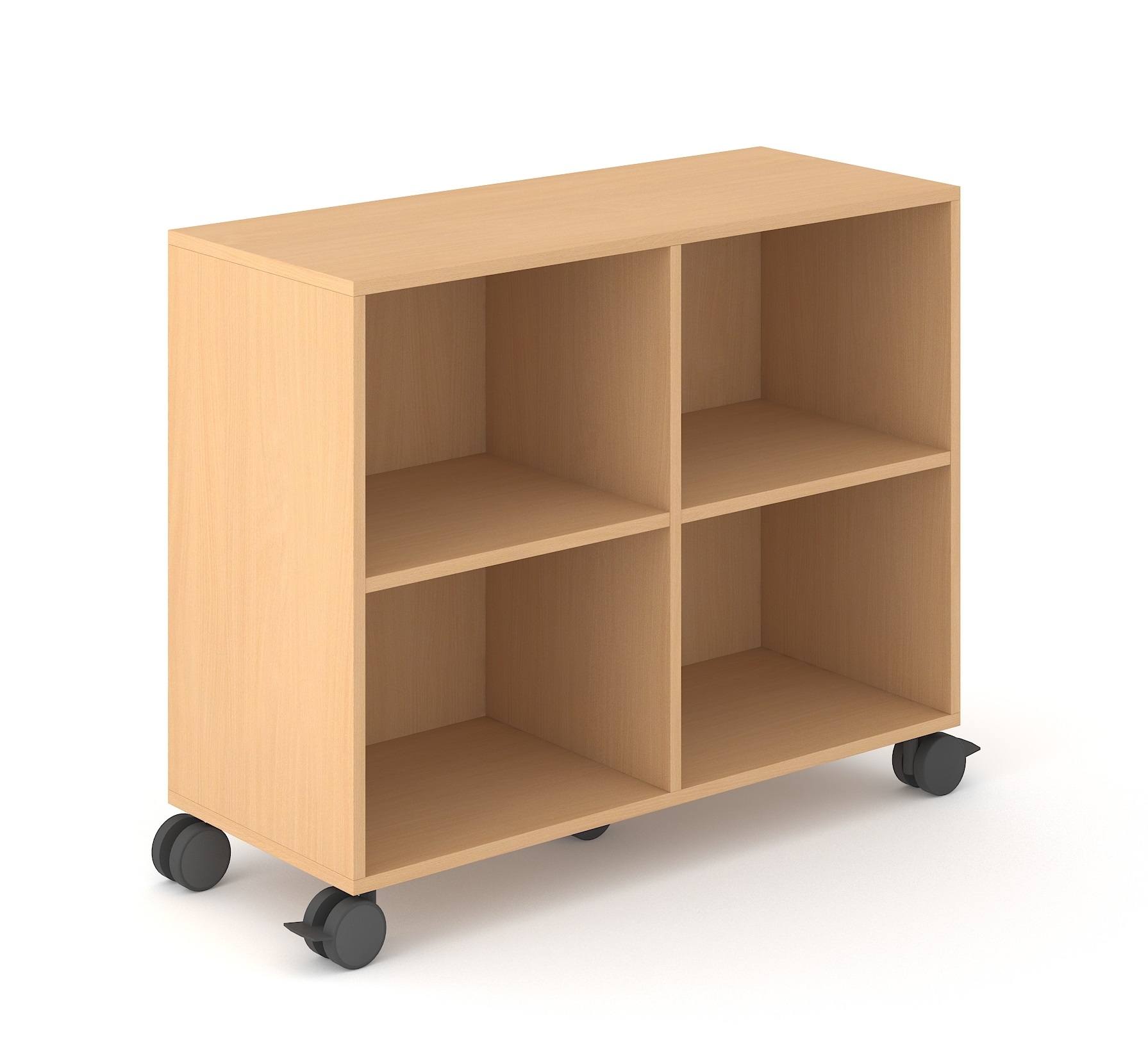 Choice 2H Office Bookcase w/2 Shelves, Width 39.3"