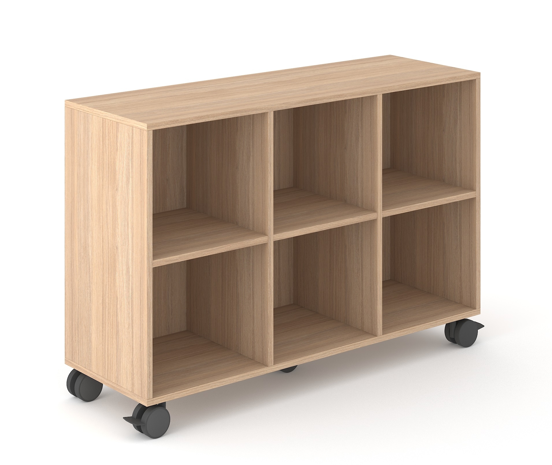Choice 2H Office Bookcase w/3 Shelves