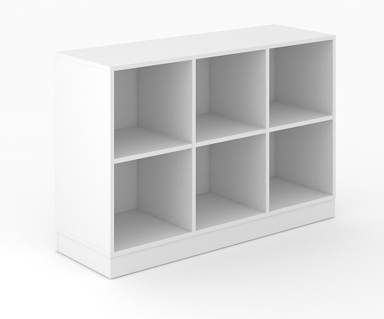 Choice 2H Office Bookcase w/3 Shelves