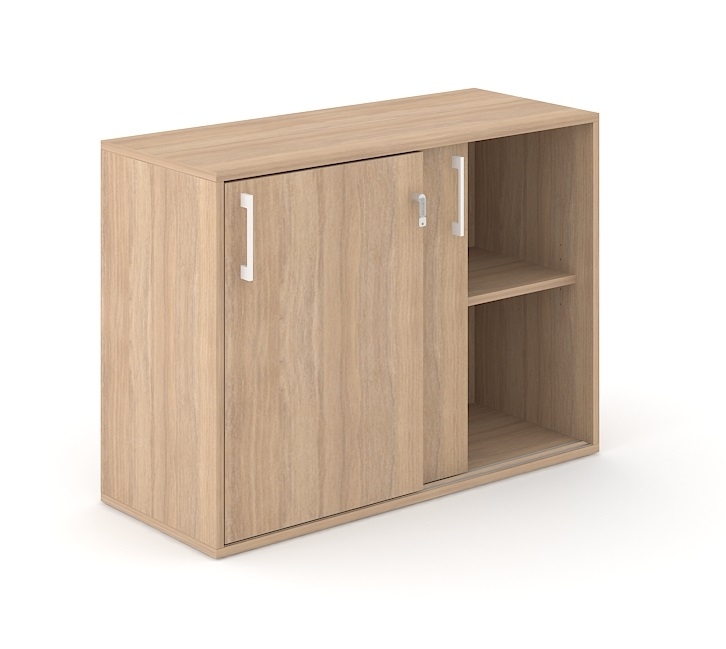 Choice 2H Office Cabinet w/2 Sliding Doors, Width 39.3"