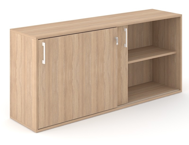 Choice 2H Office Cabinet w/Sliding Doors, Width 62.9"