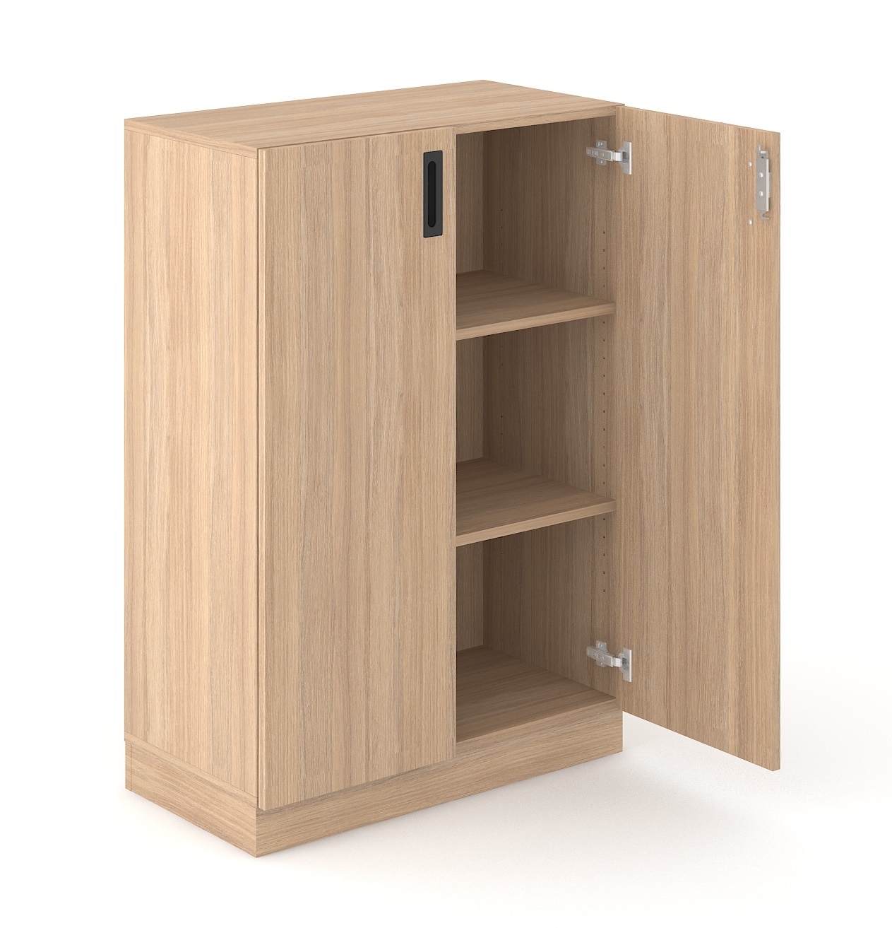 Choice 3H Office Cabinet w/2 Shelves & Lock, Width 31.4"