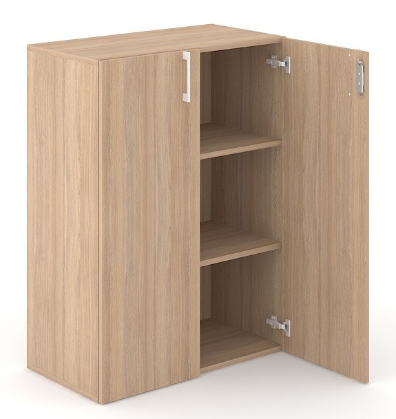 Choice 3H Office Cabinet w/2 Shelves & Lock, Width 31.4"