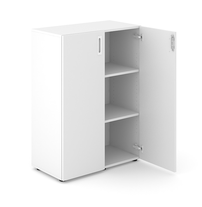 Choice 3H Office Cabinet w/2 Shelves & Lock, Width 31.4"