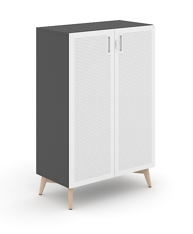 Choice 3H Office Cabinet w/Lock & Acoustic Doors