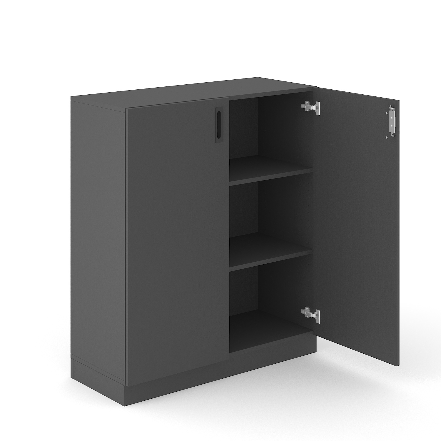 Choice 3H Office Cabinet w/2 Shelves & Lock, Width 39.3"