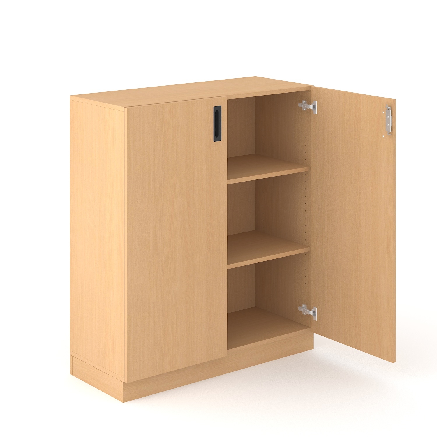Choice 3H Office Cabinet w/2 Shelves & Lock, Width 39.3"