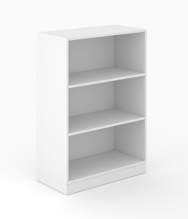 Choice 3H Office Bookcase w/2 Fixed Shelves