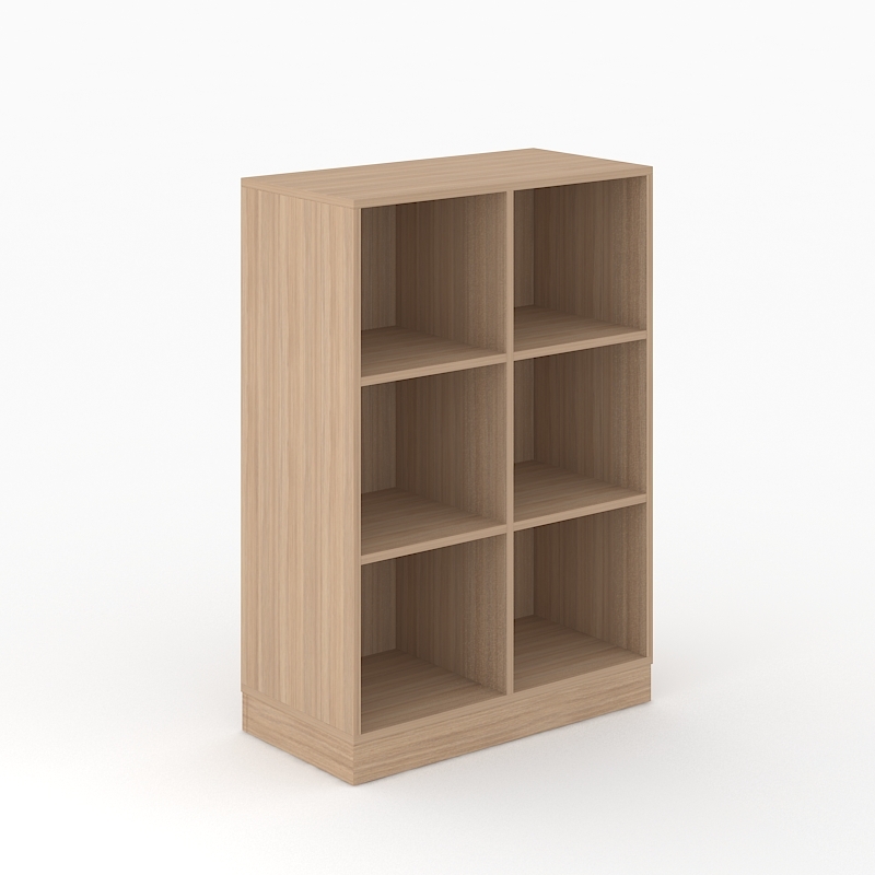 Choice 3H Office Bookcase w/4 Fixed Shelves