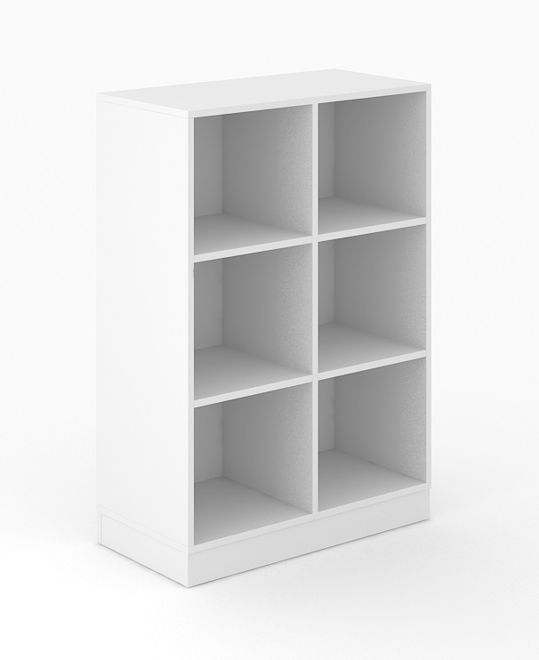 Choice 3H Office Bookcase w/4 Fixed Shelves