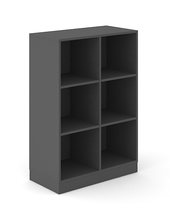 Choice 3H Office Bookcase w/4 Fixed Shelves