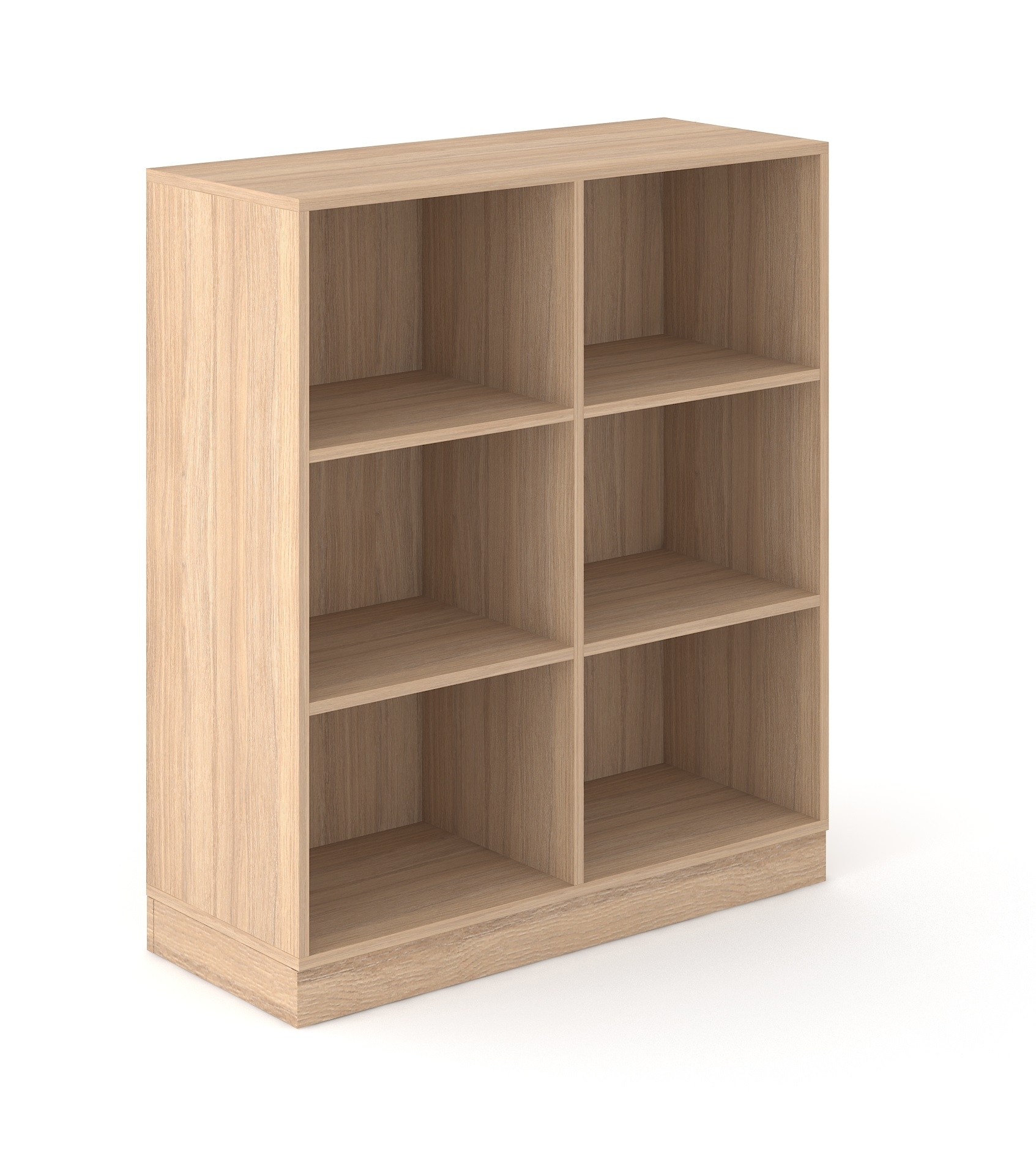 Choice 3H Office Bookcase w/4 Fixed Shelves, Width 39.3"