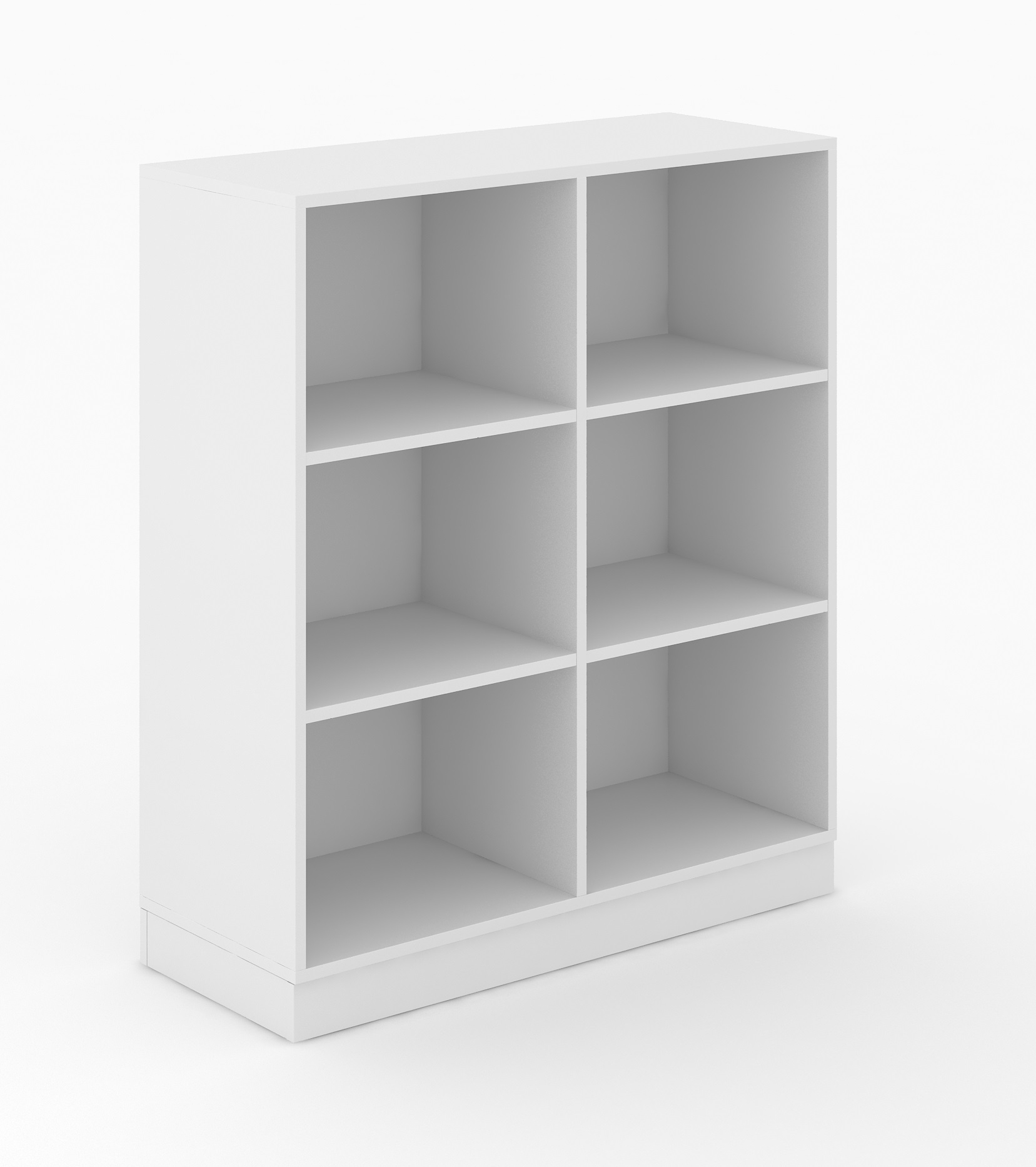 Choice 3H Office Bookcase w/4 Fixed Shelves, Width 39.3"