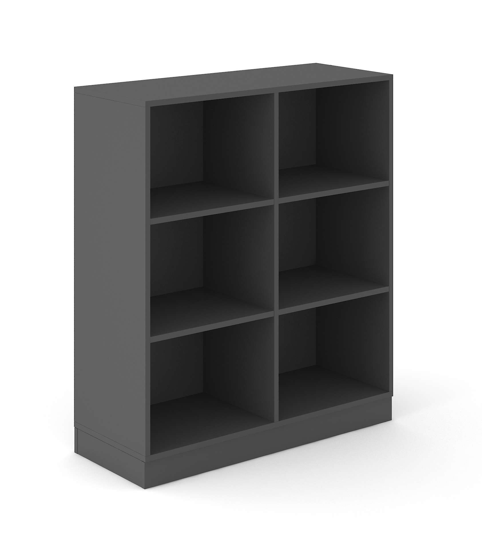 Choice 3H Office Bookcase w/4 Fixed Shelves, Width 39.3"