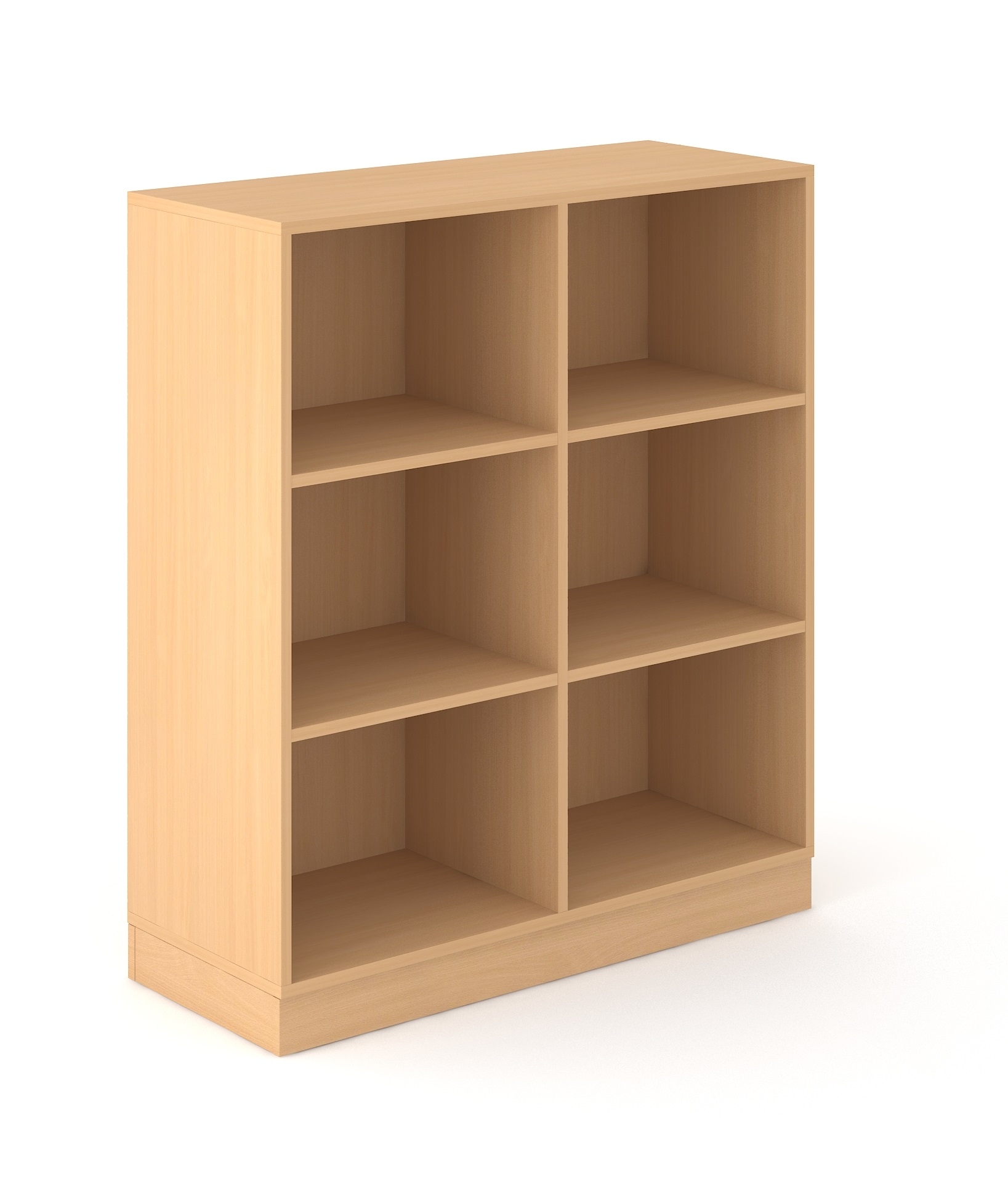 Choice 3H Office Bookcase w/4 Fixed Shelves, Width 39.3"