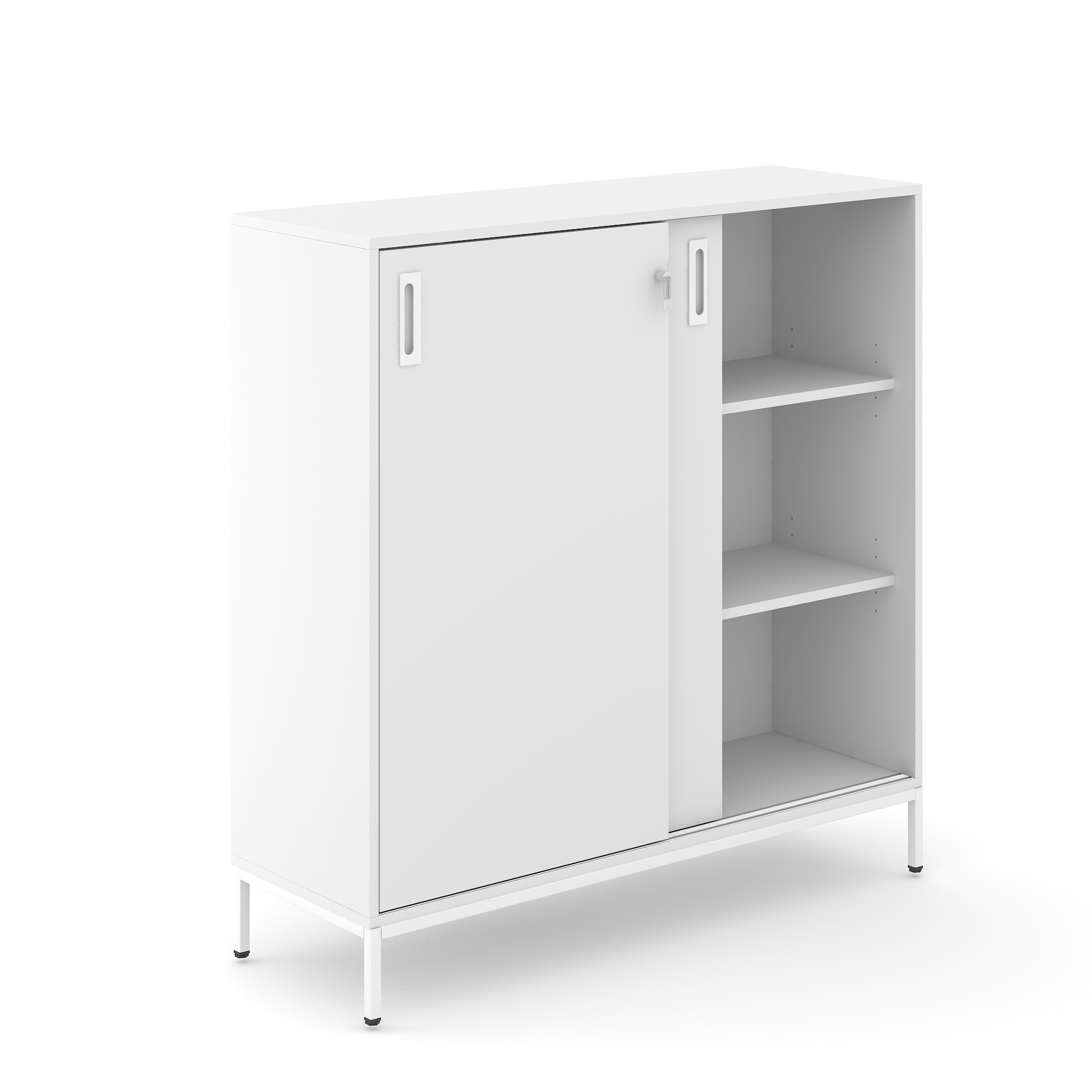 Choice 3H Office Cabinet w/Sliding Doors, Width 47.2"
