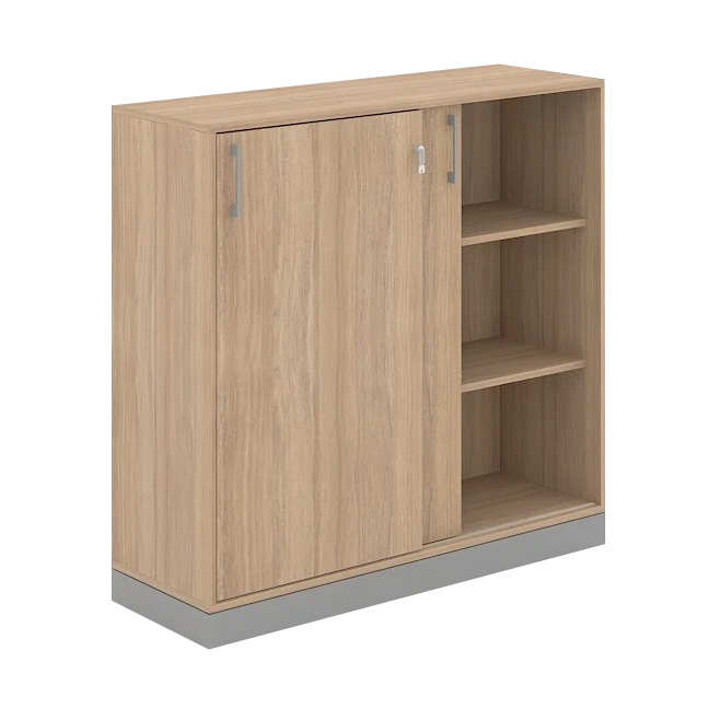 Choice 3H Office Cabinet w/Sliding Doors, Width 47.2"