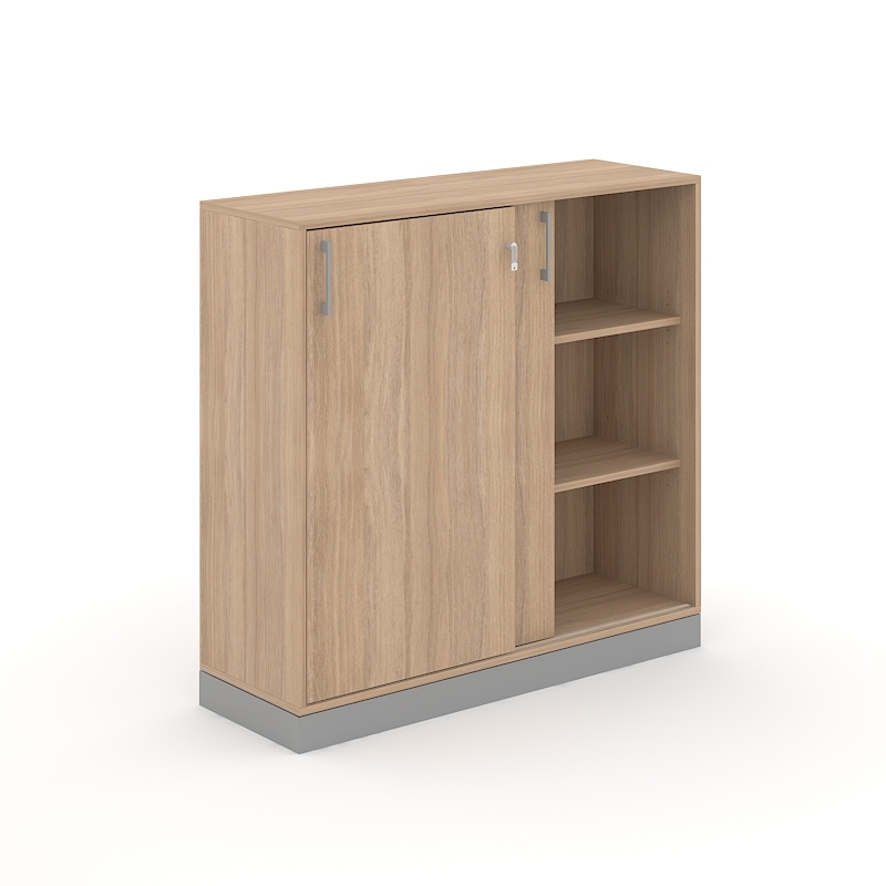 Choice 3H Office Cabinet w/Sliding Doors, Width 47.2"