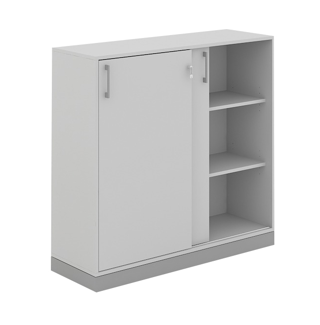 Choice 3H Office Cabinet w/Sliding Doors, Width 47.2"