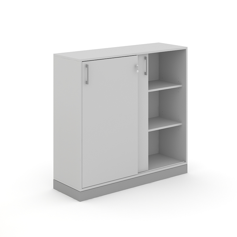 Choice 3H Office Cabinet w/Sliding Doors, Width 47.2"