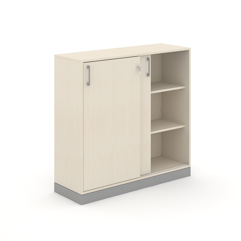 Choice 3H Office Cabinet w/Sliding Doors, Width 47.2"