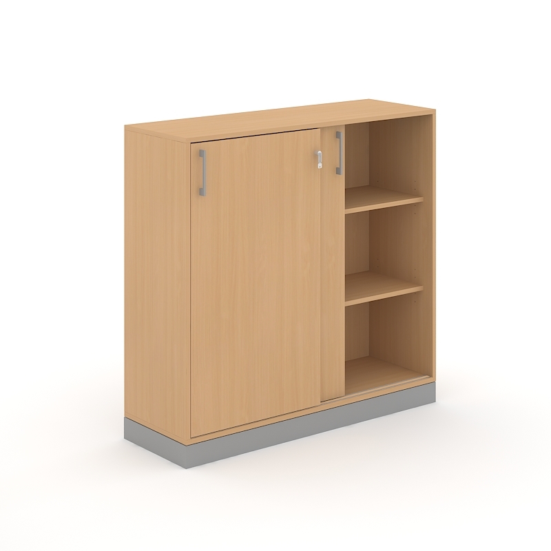 Choice 3H Office Cabinet w/Sliding Doors, Width 47.2"