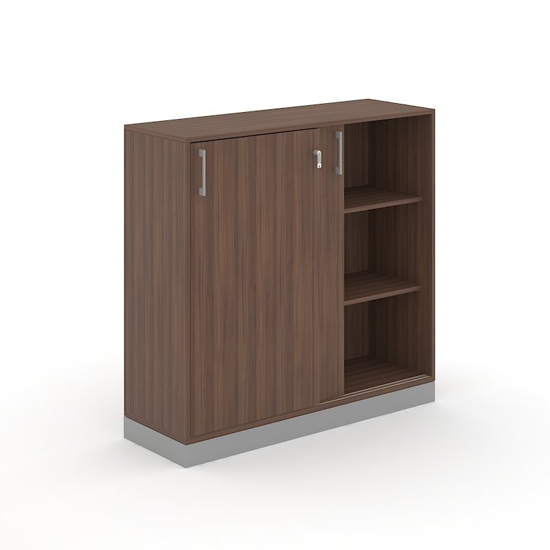 Choice 3H Office Cabinet w/Sliding Doors, Width 47.2"